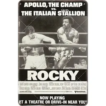 Plechová cedule Vintage box | Retro plechová cedule, Filmový plakát - 20 , 20x30 cm