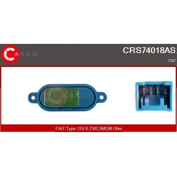 Ventilátor topení a klimatizace Odpor, vnitřní tlakový ventilátor CASCO CRS74018AS