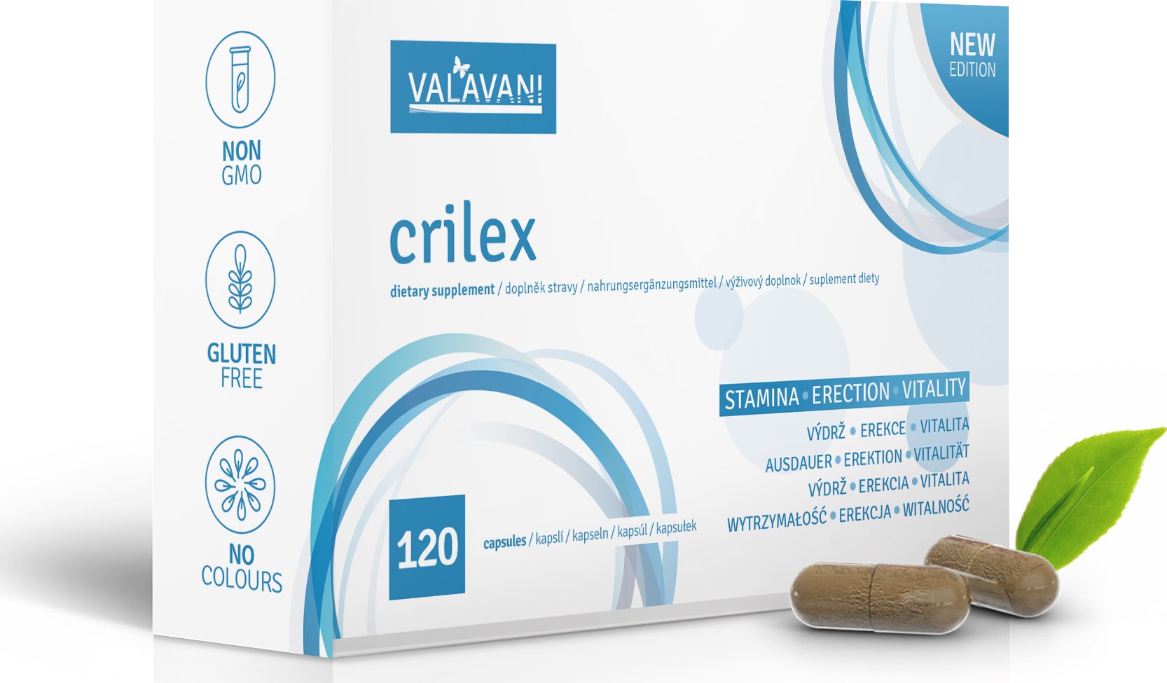 CRILEX - oddálení ejakulace .: 1 balení 120 kapslí