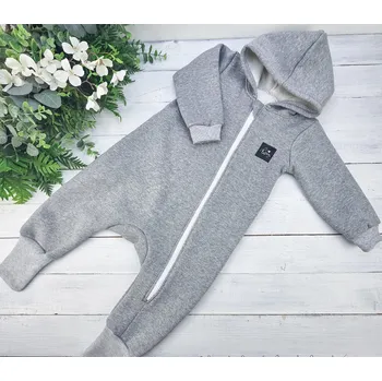 Dětský overall Kulišárny Overal široký WARM ŠEDÝ MELÍR VELIKOST: 86