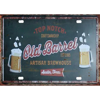 Plechová cedule Plechová retro cedule | pivní tabulka - 9 , 30x40 cm