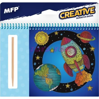 omalovánky Škrabací obrázek blok 15x15cm 8l MAGIC boys