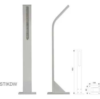 Venkovní osvětlení Venkovní LED osvětlení STIK S, barva RAL9010, H-404mm