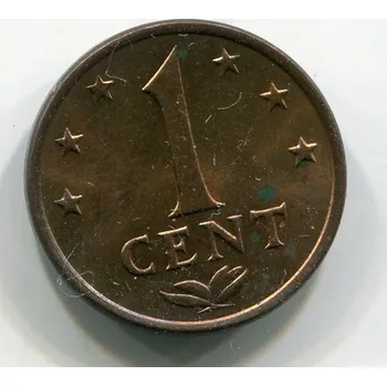 Sběratelství Nizozemské Antily. 1 cent 1977.