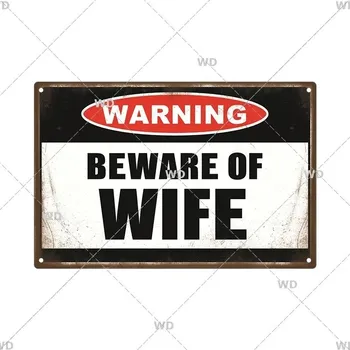 Plechová cedule Retro plechová cedule výstražná | dekorace na zeď - 10 , 20x30 cm