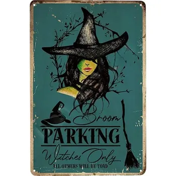 Plechová cedule Vintage plakát Halloween plechová cedule | retro dekorace - 11 , 20x30 cm