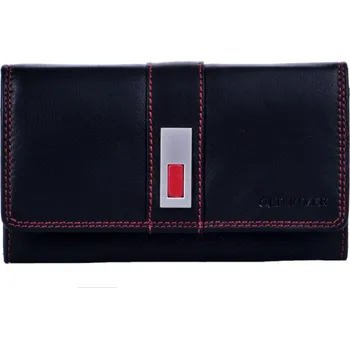 Peněženka Old River Dámská peněženka kožená MK-57 F černo/červená