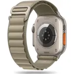 Řemínek Tech-Protect Nylon pro Apple Watch 42/44/45/49mm titanium / olive