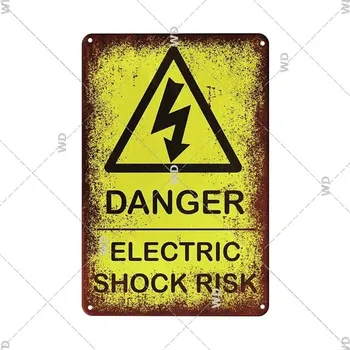 Plechová cedule Retro plechová cedule výstražná | dekorace na zeď - 20 , 20x30 cm