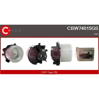 Ventilátor topení a klimatizace vnitřní ventilátor CASCO CBW74015GS
