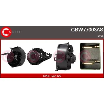 Ventilátor topení a klimatizace vnitřní ventilátor CASCO CBW77003AS
