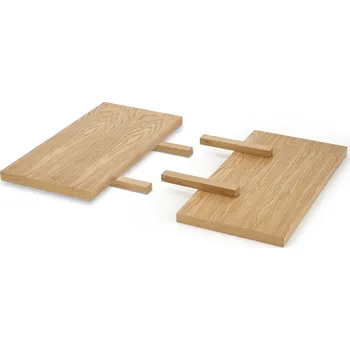 Jídelní stůl VOMAKS ERASTO deska | prodloužení 45x90 cm komplet přírodní dub