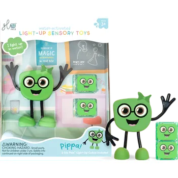 Dětská vědecká sada Glo Pals Figurka Pippa + 2 svítící kostky do vody