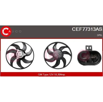 Chladič motoru Větrák, chlazení motoru CASCO CEF77313AS