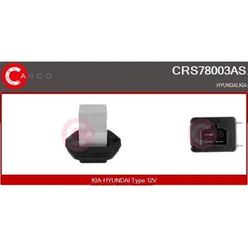 Ventilátor topení a klimatizace Odpor, vnitřní tlakový ventilátor CASCO CRS78003AS