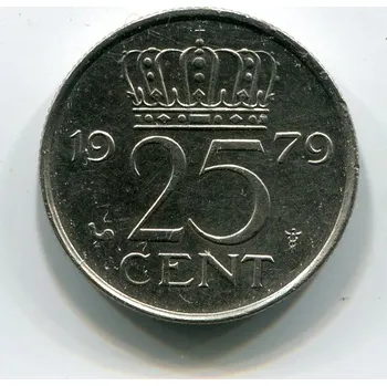 NIZOZEMÍ. 25 cents 1979.