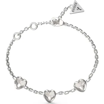 Náramek Guess Romantický ocelový náramek se srdíčky Mon Amour JUBB04611JWRH 21 cm + 2 měsíce na vrácení zboží