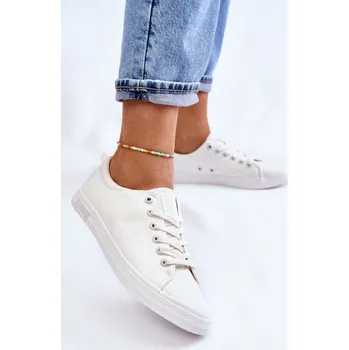 Dámské tenisky Dámské hladké nízké tenisky Big Star LL274058 Barva: Bílá, Velikost: 41