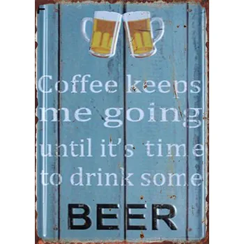 Plechová cedule Plechová retro cedule | pivní tabulka - 19 , 14x20 cm