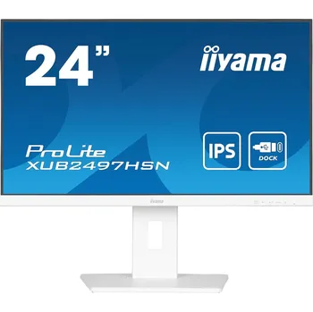 Monitor iiyama ProLite/XUB2497HSN-W2/23,8"/IPS/FHD/100Hz/1ms/White/3R