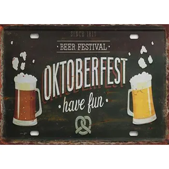 Plechová cedule Plechová retro cedule | pivní tabulka - 10 , 20x30 cm