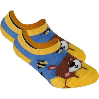 Dětské kotníkové ponožky WOLA MÉĎA žluté Velikost: 24-26