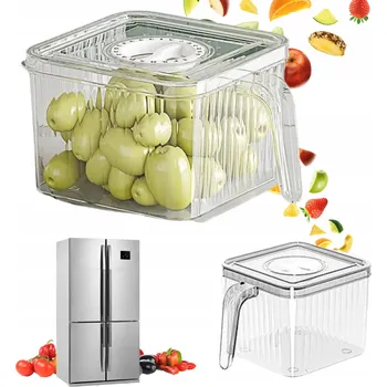 Dóza na potraviny ORGANIZÉR DO LEDNIČKY NA POTRAVINY NÁDOBA Krabička pro skladování s časem