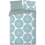 Francouzské povlečení Mandala blue 220x200, 2x 70x80 cm