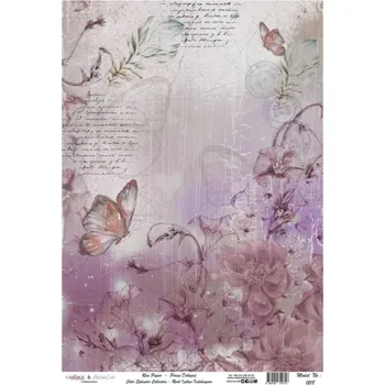 Umělecký papír Cadence Rýžový papír Cadence, A4 - Snový motýl