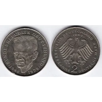 NĚMECKO. 2 Mark 1989/F. Dr. Kurt Schumacher . KM-149.