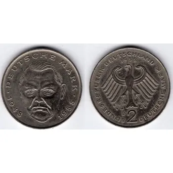 NĚMECKO. 2 Mark 1988/D. Ludwig Erhard. KM-170.