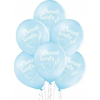 Balónek Balónky s potiskem Křest Svatý pro chlapečka 6 Ks 30 cm