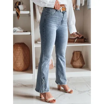 Dámské džíny Dámské džíny zvonové s páskem BELLONIZ UY2464 Barva: Nebeská, Velikost: 29