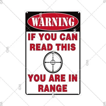 Plechová cedule Retro plechová cedule výstražná | dekorace na zeď - 8 , 20x30 cm