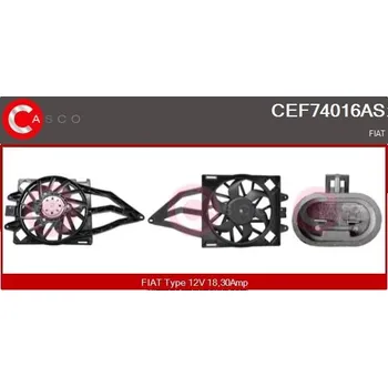 Chladič motoru Elektromotor, větrák chladiče CASCO CEF74016AS