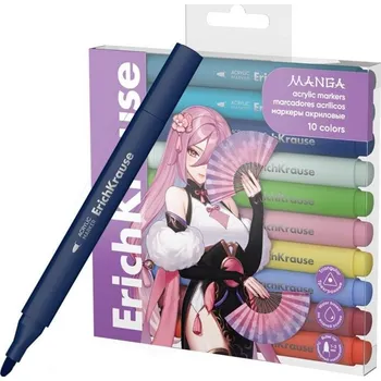 Erich Krause Akrylové popisovače Manga (10ks)