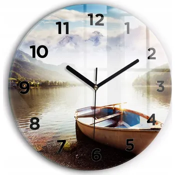 Hodiny Nástěnné hodiny Wallfluente, odstíny zelené, 30 cm