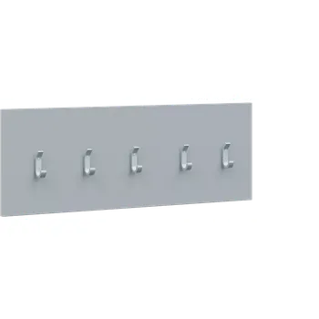 Věšák VN - 06 stěna věšáková 1000x350 mm, 5-háček Laura, šedá