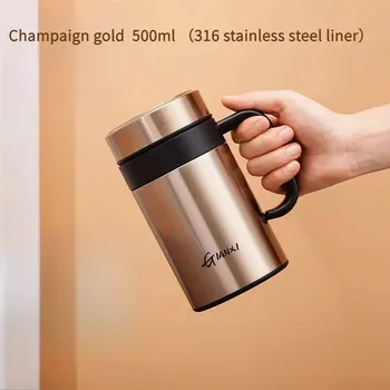 Termoska Nerezová termoska se sítkem | Cestovní nádobí - Šampaňské zlaté 500ml