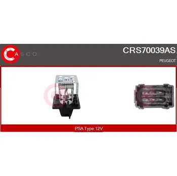 Ventilátor topení a klimatizace Odpor, vnitřní tlakový ventilátor CASCO CRS70039AS