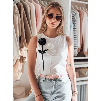 Dámské tílko DSTREET PETITO BÍLÁ S/M