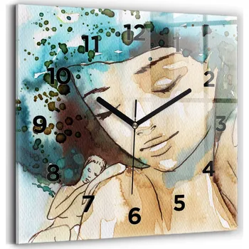 Hodiny Nástěnné hodiny Wallfluent černé 30 cm