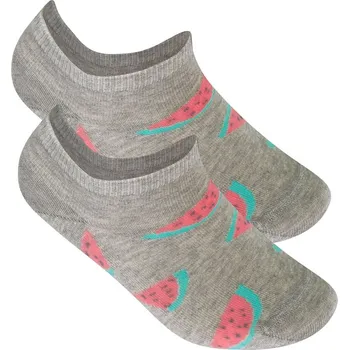 Dívčí kotníkové ponožky WOLA MELOUNY šedé Velikost: 30-32