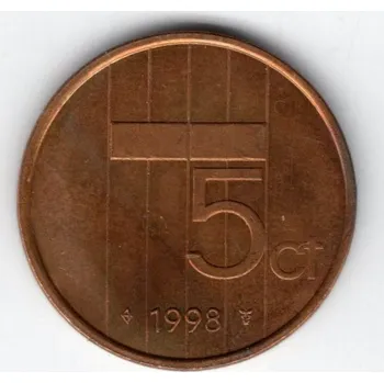 NIZOZEMÍ. 5 cents 1998.