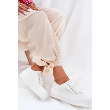 Dámské tenisky Dámské Krajkové Tenisky Big Star RR274747 Barva: Bílá, Velikost: 41