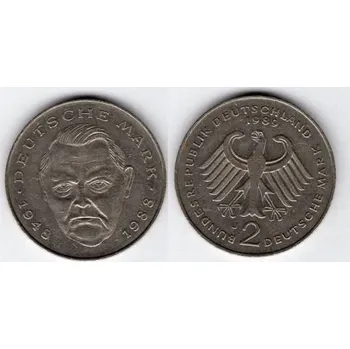 NĚMECKO. 2 Mark 1989/J. Ludwig Erhard. KM-170.