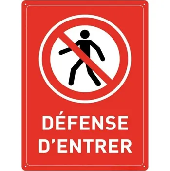 Plechová cedule Kovová výstražná cedule zákaz vstupu | nástěnná dekorace - 12 , 40x30 cm