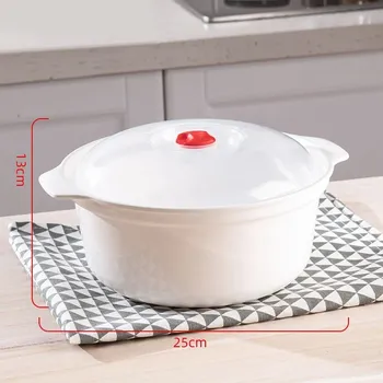 Nádobí do mikrovlnné trouby Ihřívací box s víkem do mikrovlnné trouby | Ohřívací nádoba - 2200 ml