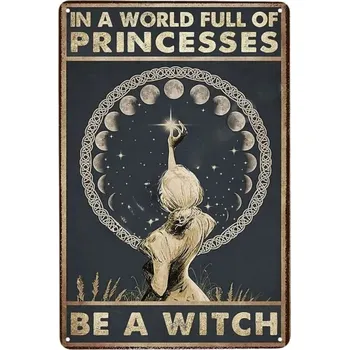 Plechová cedule Vintage plakát Halloween plechová cedule | retro dekorace - 14 , 20x30 cm