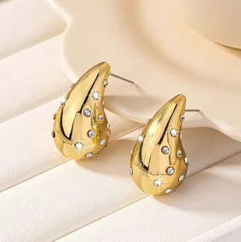 Náušnice Luxusní náušnice s krystaly | dámské šperky, stylové doplňky 2 ks - 01